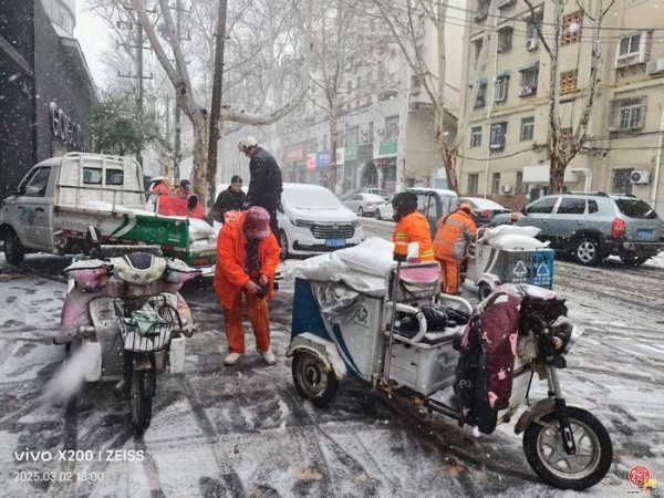 普降暴雪!槐荫迅速做好各类保障措施