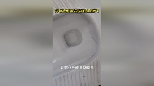 老式蹲坑厕所管道沉水弯处坚硬石头一样的黄垢清洗去除方法