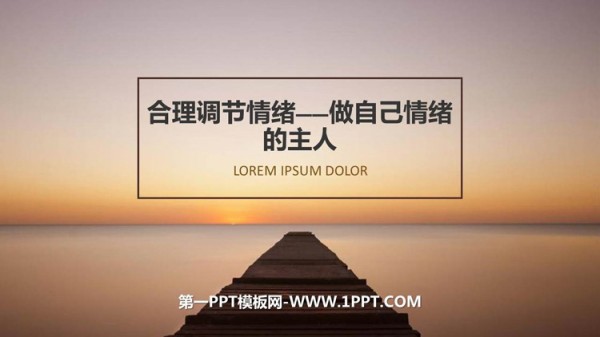 《合理调节情绪——做自己情绪的主人》PPT班会课件