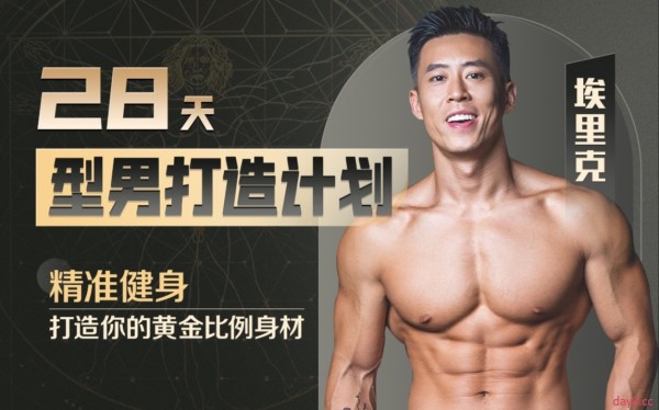 28天增肌减脂,居家打造黄金比例身材课程
