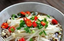 白灼金针菇
