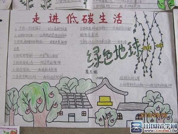 低碳生活手抄报图片-低碳生活手抄报模板内容