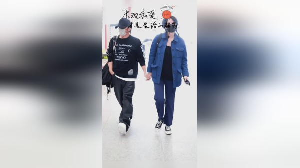 王菲谢霆锋手牵手现身机场