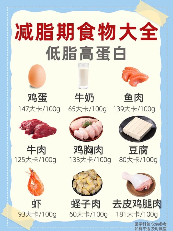 哪些食物比较低脂