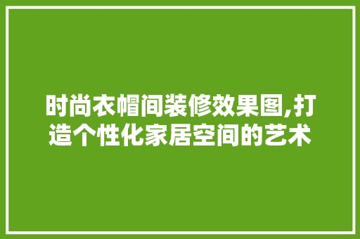 时尚衣帽间装修效果图,打造个性化家居空间的艺术 墙面材料