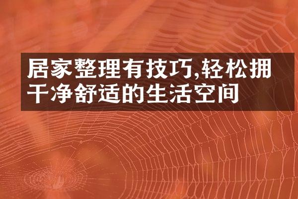 居家整理有技巧,轻松拥有干净舒适的生活空间