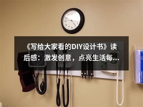 《写给大家看的DIY设计书》读后感：激发创意，点亮生活每一处 (650字)