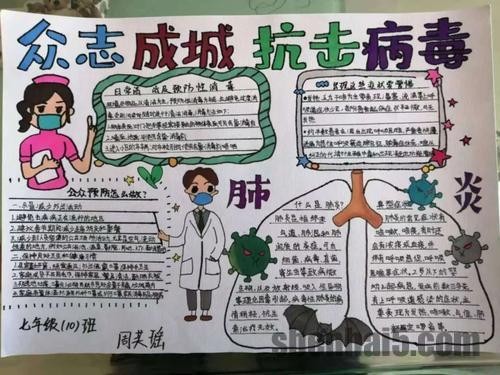 2020年防疫情的画怎么画小学生卫生防疫手抄报