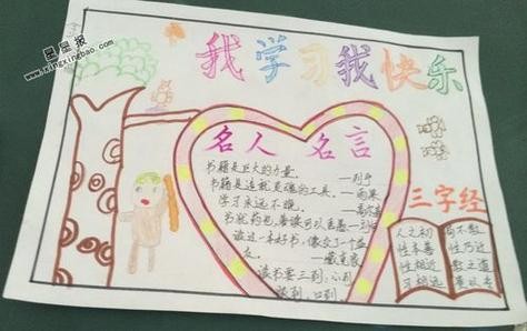 劳光小学开展良好学习习惯伴我行手抄报活动自觉学习快乐学习手抄报