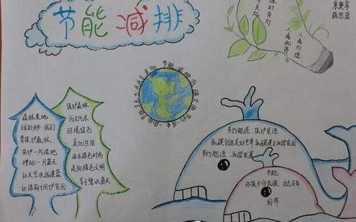 节能减排与环保手抄报节能减排手抄报