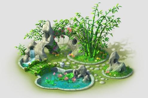 竹露清荷