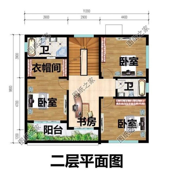 现代化简洁的住宅设计图，新时代自建房，舒适的生活体验