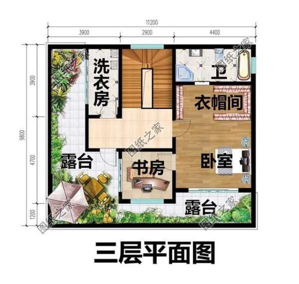 现代化简洁的住宅设计图，新时代自建房，舒适的生活体验
