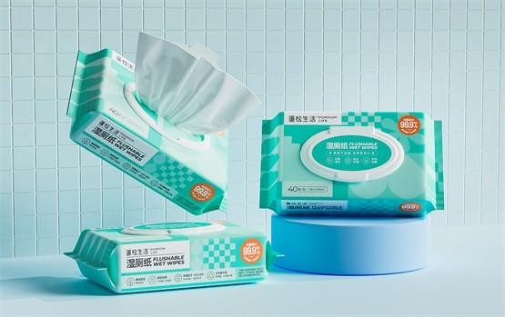 　　蓬松生活湿厕纸
