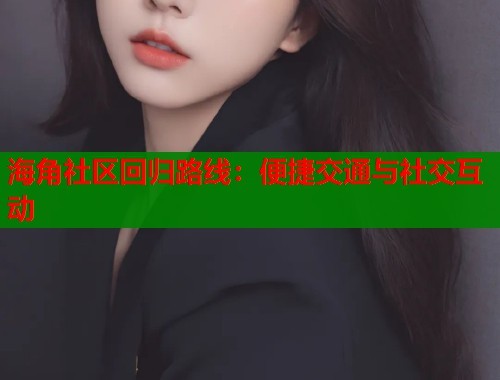 海角社区回归路线：便捷交通与社交互动 第1张