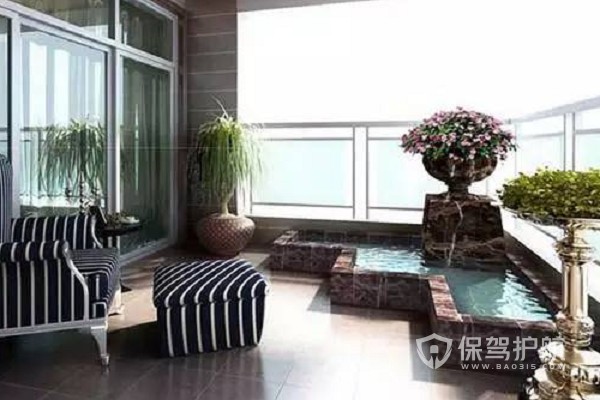 阳台小池塘装修效果图-保驾护航装修网