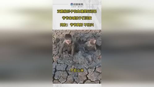两个小泥猴