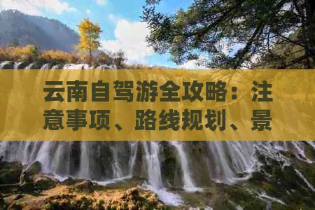 云南自驾游全攻略：注意事项、路线规划、景点推荐一网打尽！