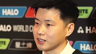赵心童晋级#2025斯诺克世锦赛# 八强赛后采访