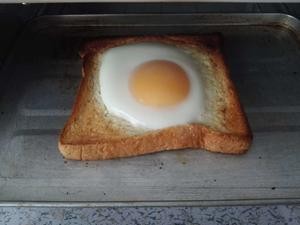 全麦面包煎蛋【烤箱版快手早餐】的做法 步骤5