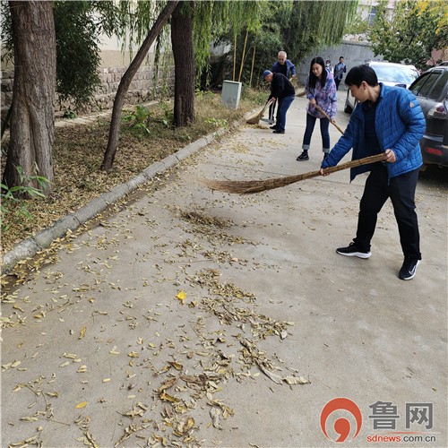 “环境保洁，人人参与”青岛莱西市水集街道组织开展环境卫生整治活动