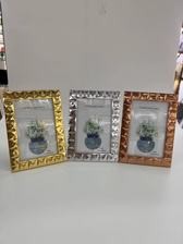 4*6高档黑白斜纹精美摆台相框
