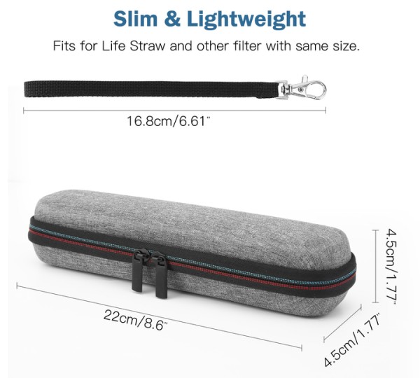 Lending Pack on Water Purifier Travel Case Life Shock Resistant Hiking Rescue Straw with Storage Box