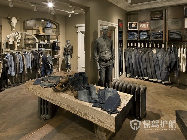 服装店装修效果图-保驾护航