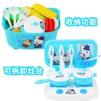 北国e家The North e home儿童益智玩具过家家塑料系列3-6岁男女孩迷你仿真厨房做饭餐具厨具生日礼物 粉色