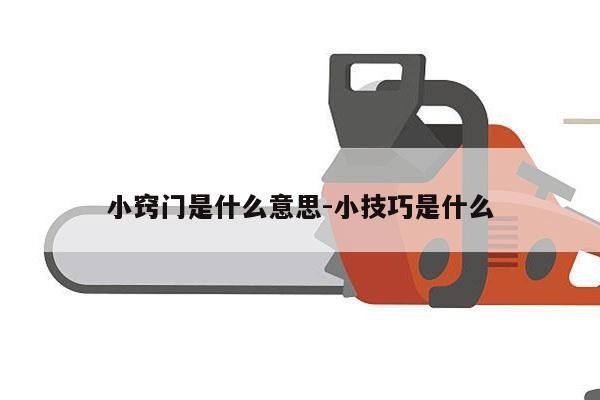 小窍门是什么意思-小技巧是什么