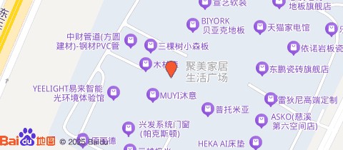 臻彩艺术涂料生活馆位置示意图