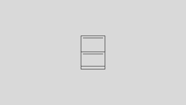 Double Drawer Dishwasher Icon.