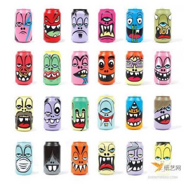 让易拉罐变身手工艺品很特别的创意
