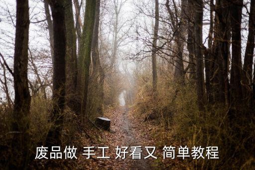废品做 手工 好看又 简单教程