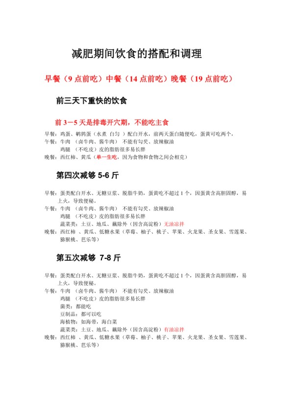 减肥期间饮食的搭配和调理_第1页