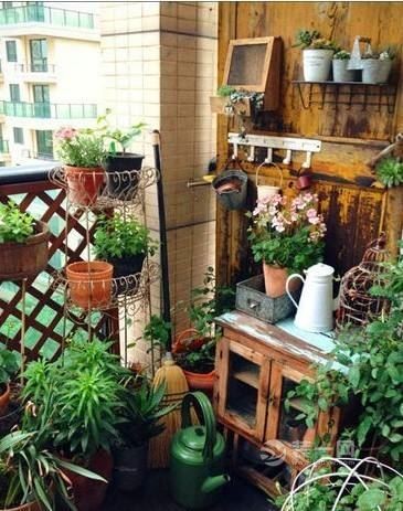 阳台绿植装修效果图