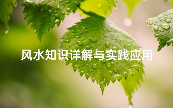风水知识详解与实践应用-改善居住环境新策略