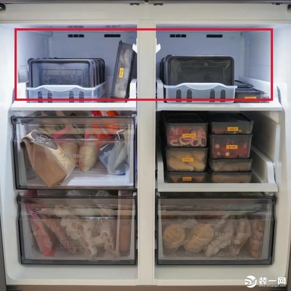 冰箱收纳示意图