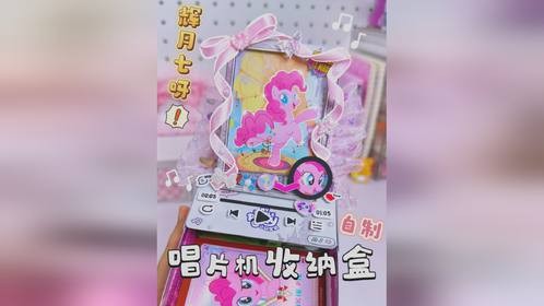 是辉月七‼️爆改唱片机收纳盒