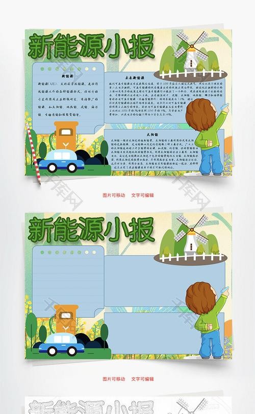 新能源小报地热能word手抄报