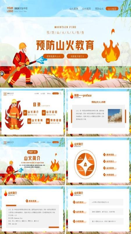 森林防火安全教育知识课PPT课件