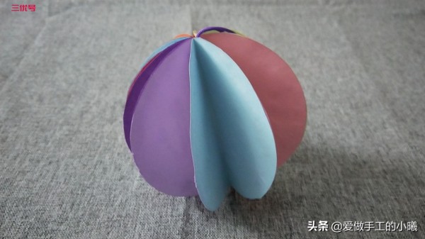 幼儿园手工教程，简单好看的折纸灯笼，简单几步轻松完成