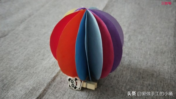 幼儿园手工教程，简单好看的折纸灯笼，简单几步轻松完成
