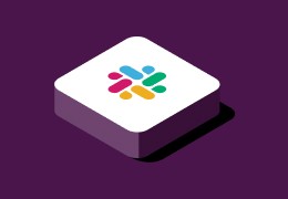 在正方形图标上的 Slack 徽标