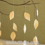 树叶挂饰手工制作