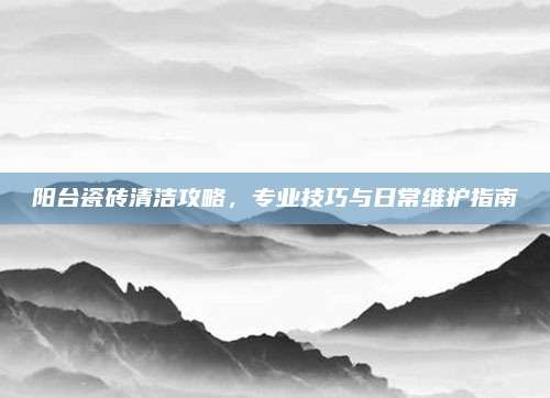 阳台瓷砖清洁攻略,专业技巧与日常维护指南