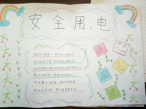 四年级2班安全手抄报 四年级安全手抄报