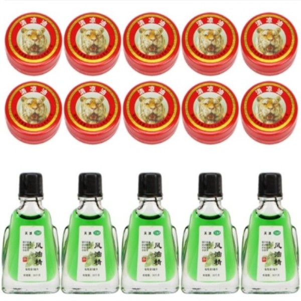 5个风油精+10个清凉油防暑防蚊