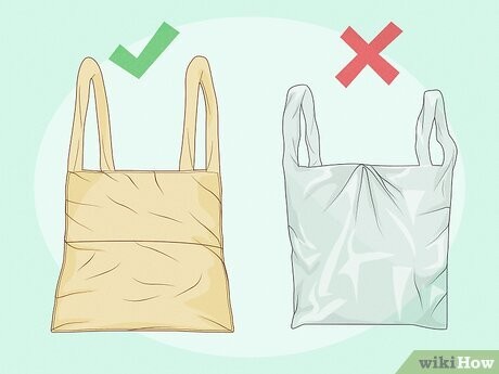 Step 1 用布袋代替塑料袋。