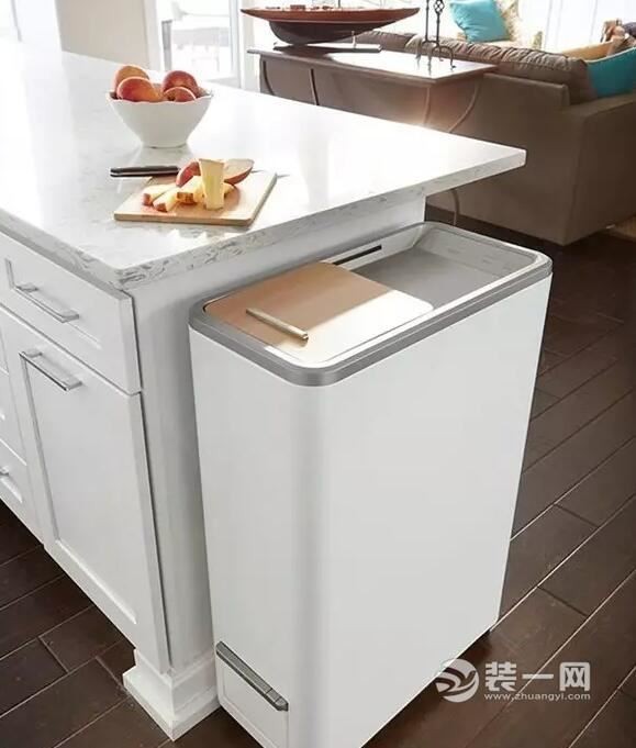 家用隐藏垃圾桶安装效果图